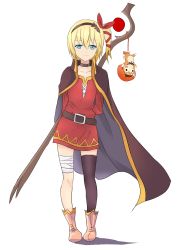 Rule 34 | alternate costume, blonde hair, cosplay, edna (tales), highres, kono subarashii sekai ni shukufuku wo!, mahdi, megumin, megumin (cosplay), solo, tales of (series), tales of zestiria, thighhighs, zettai ryouiki