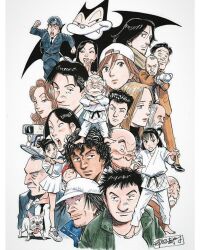 6+boys audrey_culkin billy_bat billy_bat_(character) character_request crossover gesicht_(pluto) kanbei_(billy_bat) kevin_goodman momochi_jackie multiple_boys pluto_(manga) timmy_charles_sanada yamagata_kevin zofuu_karama