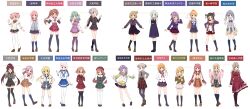 &gt;:) 6+girls :d :o absurdres aika_himena amane_tsukasa aonami_school_uniform aqua_hair aqua_ribbon arm_at_side arm_behind_back arms_at_sides asymmetrical_legwear bell beret black_dress black_jacket black_necktie black_pantyhose black_ribbon black_sailor_collar black_skirt black_socks black_thighhighs blazer blonde_hair blue_bow blue_bowtie blue_dress blue_eyes blue_hair blue_neckerchief blue_necktie blue_ribbon blue_sailor_collar blue_skirt blue_socks blue_vest blunt_bangs blunt_ends blush bow bowtie braid breast_pocket brown_eyes brown_hair brown_skirt brown_sweater buttons cardigan center_frills choker chuo_academy_school_uniform closed_mouth clothes_around_waist collared_dress collared_shirt cropped_jacket cross_tie daito_academy_school_uniform diagonal-striped_bow diagonal-striped_bowtie diagonal-striped_clothes diagonal-striped_necktie dot_nose double_bun drawstring dress earrings eternal_sakura expressionless flower food frilled_skirt frills fruit full_body futaba_sana gingham_skirt glasses gradient_hair green_eyes green_hoodie green_jacket green_sailor_collar green_shirt green_skirt grey_eyes grey_hair grey_pantyhose grey_shirt grey_vest hair_between_eyes hair_bobbles hair_bun hair_flower hair_horns hair_ornament hair_ribbon hair_rings hairclip half_updo hand_on_own_hip hand_up hands_on_own_hips hands_up harukata_konohana_school_uniform hat highres hiiragi_nemu hikarizuka_school_uniform himuro_lavi hiroe_chiharu hood hood_down hoodie iwakiriyama_high_school_uniform jacket janomiya_school_uniform jewelry jingle_bell juliet_sleeves kagura_san kamihama_future_academy_school_uniform kamihama_university_affiliated_school_uniform kaname_madoka kasane_ao kirari_hikaru kirimine_middle_school_uniform kneehighs kosho_academy_school_uniform kurusu_alexandra lapels layered_sleeves leaning_forward legs_apart legs_together loafers long_hair long_skirt long_sleeves looking_at_viewer loose_bowtie loose_socks low_twintails magia_record:_mahou_shoujo_madoka_magica_gaiden mahou_shoujo_madoka_magica matsumiya_municipal_first_middle_school_uniform medium_hair minaminagi_liberty_academy_school_uniform miniskirt misono_karin mitakihara_school_uniform mitsuki_felicia miura_asahi mizuna_girls&#039;_academy_school_uniform mole mole_under_eye multicolored_hair multiple_girls neck_ribbon neckerchief necktie notched_lapels one_eye_closed one_side_up ooba_juri open_cardigan open_clothes open_mouth orange_(fruit) orange_bow orange_bowtie orange_eyes orange_hair orange_skirt over-kneehighs pantyhose parted_bangs pigeon-toed pinafore_dress pink_bow pink_bowtie pink_cardigan pink_eyes pink_flower pink_hair pink_hoodie pink_neckerchief pink_ribbon pink_shirt pink_shoes pink_skirt plaid_bow plaid_bowtie plaid_clothes plaid_skirt pleated_skirt pocket pointing pointing_up ponytail puffy_sleeves purple_eyes purple_hair purple_jacket purple_necktie purple_ribbon purple_sailor_collar purple_shirt purple_skirt purple_thighhighs red-framed_eyewear red_bow red_bowtie red_eyes red_necktie red_ribbon red_sailor_collar red_shirt red_skirt ribbon ribbon-trimmed_skirt ribbon_trim ring ruru_(rurumagi) ryuugasaki_academy_school_uniform sailor_collar sailor_shirt sakae_general_school_uniform sankyoin_academy_school_uniform satomi_nayuta satomi_touka satori_kagome school_emblem school_uniform serafuku shirt shoes short_dress short_hair short_necktie short_over_long_sleeves short_sleeves side_braids side_ponytail sidelocks simple_background skirt sleeveless sleeveless_dress sleeves_rolled_up smile sneakers socks split_mouth split_ponytail st._liliana&#039;s_academy_school_uniform standing star_(symbol) star_hair_ornament striped_clothes striped_necktie suspender_skirt suspenders sweater sweater_around_waist sweater_vest swept_bangs takarazaki_junshin_school_uniform takarazaki_school_uniform tamaki_iroha thighhighs toki_sunao torayamachi_academy_school_uniform translation_request twin_braids twintails two-tone_hair two_side_up v v-shaped_eyebrows very_long_hair vest wavy_hair white_background white_bow white_bowtie white_hair white_pantyhose white_shirt white_skirt white_socks white_thighhighs wide_ponytail wing_collar yakumo_mitama yellow_eyes yellow_sweater yui_tsuruno yukuni_academy_school_uniform yume_urara yunohana_international_school_uniform zettai_ryouiki