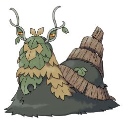 artist_request colored_sclera full_body leaf narrowed_eyes nintendo no_humans official_art orange_sclera pokemon pokemon_(creature) pokemon_focus pokemon_sv solo third-party_source transparent_background white_eyes wo-chien