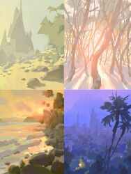 absurdres caisimingart city cityscape day highres landscape nature no_humans original outdoors scenery sky tree
