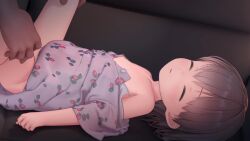 1boy 1girl 3d animated arm_support blush breasts brown_hair censored closed_eyes clothed_male_nude_female clothed_sex clothes_pull completely_nude couch cum cum_in_pussy cum_on_body cum_on_lower_body cum_overflow cumdrip custom_udon dot_nose dress eyebrows flat_chest food_print fruit_print functionally_nude groin hand_on_another&#039;s_head hetero highres incest kiss large_insertion large_penis leg_grab lifting_person loli lying medium_hair missionary mosaic_censoring multiple_views navel no_panties nude on_back on_couch original pajamas penis pink_dress pussy rape sleep_molestation sleep_sex sleeping sound spread_legs stomach_bulge unbuttoned unbuttoned_shirt unzipping vaginal video