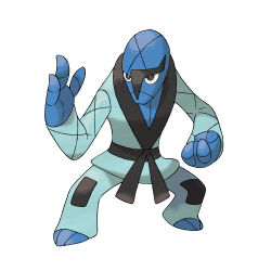 1boy artist_request barefoot belt black_belt black_eyes blue_skin bright_pupils closed_mouth colored_skin dougi fighting_stance full_body gen_5_pokemon nintendo official_art pokemon pokemon_(creature) pokemon_bw pokemon_focus sawk simple_background solo standing third-party_source white_background white_pupils