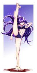 Rule 34 | 1girl, abs, aoba (smartbeat), fate/grand order, fate (series), flexible, highres, martha (fate), martha (swimsuit ruler) (fate), martha (swimsuit ruler) (third ascension) (fate), muscular, muscular female, standing, standing on one leg, tagme