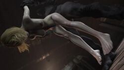 1boy 1girl 3d animated ashley_graham bad_end bare_legs barefoot blonde_hair blood bouncing_breasts breasts capcom completely_nude corpse death defeat empty_eyes feet hetero hvlsfm impregnation interspecies interspecies_impregnation lips monster navel necrophilia nipples nude parted_lips pregnant resident_evil resident_evil_4 resident_evil_4_(remake) sex sex_from_behind short_hair snuff sound teeth toenails toes video
