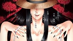 10s 1boy 1girl 2016 animated black_hair breasts cleavage dress end_credits fingernails ghost hachishaku_hachiwa_keraku_meguri hasshaku-sama hat huge_breasts japanese_urban_legends large_areolae long_hair nail_polish nipples pink_pineapple sharp_fingernails shorts shota smile sound sun_hat sundress tagme tall_female urban_legend vaginal video white_dress