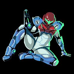 1girl animated animated_gif arm_cannon armor black_background breathing covered_face directed-energy_weapon electricity energy energy_cannon energy_gun energy_weapon g_(jiskeyjasket) glowing helmet jiskeyjasket looking_down looping_animation metroid metroid_dread nintendo normal_suit_(metroid) pixel_art power_armor power_suit_(metroid) samus_aran science_fiction sitting solo spread_legs weapon