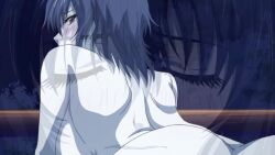 1boy 1girl animated breast_sucking breasts brother_and_sister brown_hair closed_eyes completely_nude cowgirl_position cum cum_in_pussy cumdrip doggystyle first_love girl_on_top hug incest kasumi_(first_love) large_breasts long_hair nipples nude onsen pussy sex sex_from_behind siblings sound straddling subtitled tagme uncensored vaginal video water wet