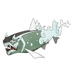 animal animal_focus artist_request basculegion basculegion_(female) fish full_body half-closed_eyes nintendo no_humans official_art open_mouth piranha pokemon pokemon_(creature) pokemon_focus pokemon_legends:_arceus sharp_teeth solo teeth third-party_source transparent_background white_eyes