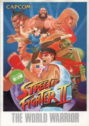 Rule 34 | 1990s (style), 1991, 1girl, 6+boys, american flag, american flag tattoo, anchor, anchor tattoo, bandana, beard, blanka, blonde hair, blue dress, breasts, brown pantyhose, bun cover, capcom, chun-li, clenched hand, clenched hands, colored skin, company logo, copyright name, copyright notice, dark skin, dhalsim, dog tags, dougi, dress, e. honda, earth (planet), english text, everyone, facepaint, facial hair, fangs, green shirt, green skin, guile, headband, japanese text, ken masters, lips, looking at viewer, multiple boys, muscular, muscular male, official art, open mouth, orange hair, pantyhose, pelvic curtain, planet, red bandana, retro artstyle, ryu (street fighter), scan, scar, sharp teeth, shirt, sleeveless, street fighter, street fighter ii, street fighter ii (series), tattoo, teeth, topknot, traditional media, yasuda akira, zangief