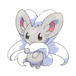 animal_focus artist_request cinccino closed_mouth dot_nose full_body gen_5_pokemon nintendo no_humans official_art pokemon pokemon_(creature) pokemon_bw pokemon_focus smile solo split_mouth third-party_source white_background