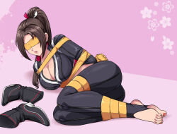 Rule 34 | ass, bdsm, bondage, bound, breasts, brown hair, cleavage, fatal fury, legs, lost one zero, shiranui mai, stree, street fighter, street fighter 6, the king of fighters, thighs