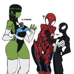 fantastic_four jennifer_walters marvel she-hulk spider-man spider-man_(series) symbiote t1tans90 tagme venom_(marvel)