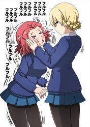 Rule 34 | 2girls, darjeeling (girls und panzer), girls und panzer, highres, multiple girls, rosehip (girls und panzer), school uniform, st. gloriana&#039;s school uniform
