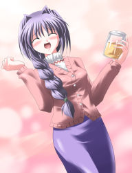 Rule 34 | 1girl, akiko jam, braid, closed eyes, female focus, hair intakes, jam, kanon, minase akiko, solo, subaru noji