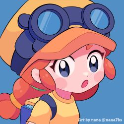 hat highres jessie_(brawl_stars) non-web_source orange_hat tagme