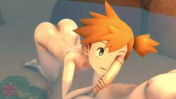 1boy 1girl 3d absurdres all_fours animated ass completely_nude erection fellatio flat_chest gen_1_pokemon green_eyes handjob head_out_of_frame highres horsea licking licking_penis loli looking_up misty_(pokemon) neinsfw nintendo nude oral orange_hair partially_submerged penis pokemon pokemon_(anime) ponytail side_ponytail sound tagme tongue tongue_out video water