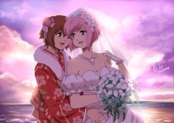 2girls autumn-sacura estellise_sidos_heurassein marriage multiple_girls rita_mordio tales_of_(series) tales_of_vesperia wife_and_wife yuri