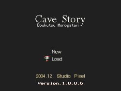 Rule 34 | copyright name, doukutsu monogatari, game, pixel art, quote (doukutsu monogatari), screencap, studio pixel, text focus, title screen
