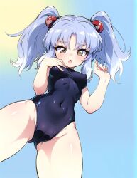 alternate_costume breasts curvy highres hoshino_ruri kidou_senkan_nadesico lupus plump school_swimsuit small_breasts solo swimsuit
