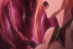 10s anal anal_object_insertion animated animated_gif giving_birth blonde_hair censored creature_inside lowres mahou_shoujo_isuka monster object_insertion original_clip parasite pussy rape red_hair restrained tentacles worm