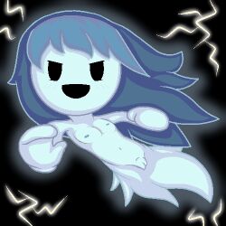 black_eyes blue_hair cleft_of_venus loli nipples nude pussy scarr spooky&#039;s_house_of_jump_scares spooky_(shojs)