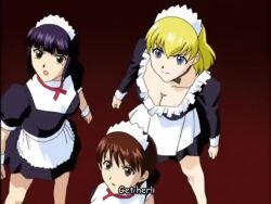 amv animated anime_screenshot ass ass_focus audible_music maid multiple_girls music music_video najica_dengeki_sakusen panties school_uniform skirt sound tagme underwear uniform upskirt video