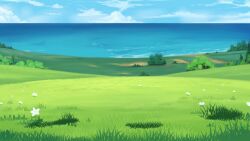 Rule 34 | beach, blue sky, bush, cloud, cloudy sky, day, dirt road, flower, grass, highres, hill, horizon, large variant set, no humans, non-web source, our life: beginnings and always, outdoors, plain, poppy (flower), road, scenery, sky, variant set