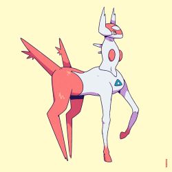alternate_form creatures_(company) full_body game_freak gen_3_pokemon highres latias legendary_pokemon meme meme_attire nintendo no_humans original_form_pokemon_(meme) pedro_larez pokemon pokemon_(creature) simple_background solo standing what