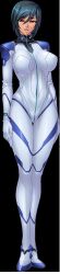 00s 1girl bodysuit breasts female_focus full_body highres kagami_hirotaka kangoku_senkan kangoku_senkan_2 kangoku_senkan_3 large_breasts lilith-soft naomi_evans red_eyes short_hair solo