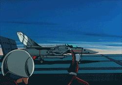 1980s_(style) 3boys aircraft_carrier animated animated_gif building canopy choujikuu_yousai_macross cityscape cloud cockpit helmet ichijou_hikaru lens_flare lowres macross male_focus mecha military military_vehicle motion_blur multiple_boys oldschool pilot pilot_suit prometheus_(ship) retro_artstyle robot science_fiction sdf-1 ship takeoff u.n._spacy vehicle_focus vf-1 visor warship watercraft