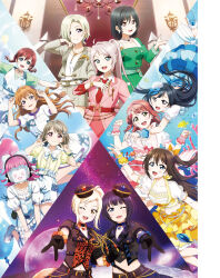 6+girls artbook asaka_karin black_hair blonde_hair blue_dress blue_eyes blue_skirt brown_hair dress emma_verde green_dress green_hair grey_eyes grey_hair hat highres konoe_kanata long_hair looking_at_viewer love_live! love_live!_nijigasaki_high_school_idol_club medium_hair mia_taylor mifune_shioriko miyashita_ai multiple_girls nakasu_kasumi non-web_source official_art one_eye_closed orange_eyes osaka_shizuku pink_dress pink_eyes pink_hair pink_skirt purple_eyes purple_hair red_eyes rina-chan_board short_hair skirt tennoji_rina uehara_ayumu v yellow_eyes yellow_skirt yuki_setsuna zhong_lanzhu