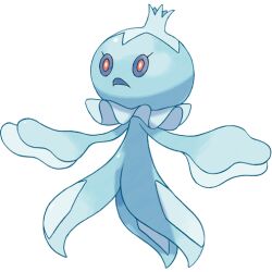 animal_focus artist_request blue_sclera bright_pupils colored_sclera eyelashes frillish frillish_(male) full_body gen_5_pokemon jellyfish lowres nintendo no_humans official_art open_mouth pokemon pokemon_(creature) pokemon_bw pokemon_focus red_eyes solo third-party_source transparent_background white_pupils