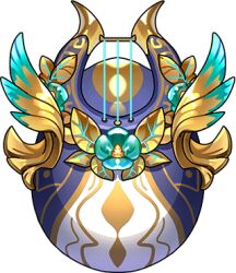 dragon_village_(series) dragon_village_collection egg game_cg harp instrument lowres no_humans official_art semilla_(dragon_village) third-party_source transparent_background