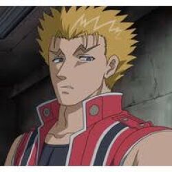 Rule 34 | 1boy, black gloves, black shirt, blonde hair, blue eyes, gloves, kitsukawa shougo, male focus, muscular, muscular arms, muscular male, shijou saikyou no deshi ken&#039;ichi, shirt