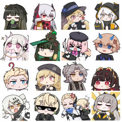 Rule 34 | &gt; &lt;, + +, 1boy, 6+girls, alpha (pgr), alternate costume, anger vein, ayla: brilliance (pgr), ayla (pgr), barcode, barcode tattoo, bare shoulders, beret, bianca: veritas (ink-lit hermit) (pgr), bianca (pgr), black bag, black gloves, black hair, black hat, black hoodie, black horns, black jacket, black necktie, black shirt, blonde hair, blowing, blowing kiss, blue eyes, blue flower, blue horns, blue rose, bottle, bow, bowtie, braid, breasts, bright pupils, brown jacket, celica (pgr), center opening, chibi, chibi only, chinese commentary, chrome: arclight (pgr), chrome (pgr), circle facial mark, closed eyes, closed mouth, collared jacket, colored inner hair, commentary request, covering own mouth, crossdressing, crying, cup, deal with it (meme), dragging, drawing tablet, drill hair, drinking, earpiece, earrings, euyueuy, facial mark, facing viewer, flower, flying sweatdrops, folder, forehead tattoo, frown, gears, gloves, green hair, grey eyes, grey hair, hair ornament, half up braid, hand up, hat, headphones, headwear request, heart, heart-shaped pupils, heterochromia, highres, holding, holding bottle, holding cup, holding folder, holding pen, holding plate, hood, hoodie, horned hood, horns, jacket, jewelry, kamui: bastion (pgr), kamui (pgr), karenina: blast (pgr), karenina: ember (pgr), karenina (pgr), large breasts, liv: eclipse (pgr), liv (pgr), long hair, long sleeves, looking ahead, looking at viewer, alpha: crimson abyss (pgr), lucia: plume (eventide glow) (pgr), lucia (pgr), male focus, mark under both eyes, mechanical arms, meme, mole, mole under eye, mole under mouth, multicolored hair, multiple boys, multiple girls, nanami: pulse (pgr), nanami (pgr), necktie, official alternate costume, official art, open clothes, open jacket, open mouth, orange hair, parted lips, partially shaded face, pen, pink bow, pink bowtie, pink eyes, pink hair, plate, pointing, pointing forward, portrait, punishing: gray raven, qu: pavo (pgr), qu (pgr), red eyes, red hair, red scarf, rose, scarf, shirt, short hair, short hair with long locks, simple background, single glove, sitting, slapping, small breasts, smile, smug, streaked hair, streaming tears, sweatdrop, symbol-shaped pupils, tattoo, tears, thumbs up, triangle mouth, twin drills, upper body, v-shaped eyebrows, watanabe: nightblade (pgr), watanabe (pgr), white background, white hair, white jacket, white pupils, white shirt, yellow eyes, yunomi