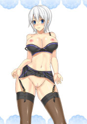 Rule 34 | 1girl, artist request, blush, bra, breasts, fairy tail, large breasts, lisanna strauss, nipples, panties, underwear