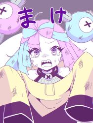 1girl defeat highres iono_(pokemon) mamiya_myanmar open_mouth pokemon pokemon_sv sharp_teeth solo teeth