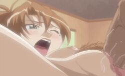 00s 1boy 1girl 2005 age_difference animated animated_gif bed blush breasts brown_hair cheating_(relationship) classic_hentai colored_pubic_hair faceless faceless_male green_eyes hetero jinno_naoto makai_tenshi_djibril mature_female missionary mole nakahara_reina nipples nude one_eye_closed open_mouth penis pubic_hair pussy pussy_juice rape sex spread_legs talking testicles thighs uncensored vaginal veins veiny_penis