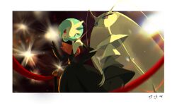 alternate_color black_dress black_gloves blue_hair bob_cut colored_skin crab-san dress elbow_gloves gardevoir gen_3_pokemon gen_7_pokemon gloves mega_gardevoir mega_pokemon nintendo orange_eyes pheromosa pokemon pokemon_(creature) purple_eyes shiny_pokemon strapless strapless_dress ultra_beast white_skin