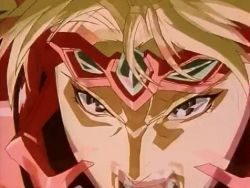 1990s_(style) armor battle choujin_gakuen_gowcaizer dragon energy_blast gems gowcaizer hellstinger kaiza_isato kash_gyustan lowres omni_exist oobari_masami retro_artstyle wings