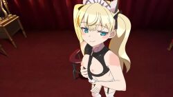 1girl anal_beads anal_tail animal_ears animated aqua_eyes armchair ass audible_speech bare_shoulders bdsm bent_over black_collar black_panties black_ribbon blonde_hair blue_eyes breastless_clothes breasts butt_crack butt_plug cat_ears cat_tail chain chain_leash chair collar curtains desk_lamp fake_animal_ears fake_tail female_focus frilled_hairband frills garter_belt gloves hair_ribbon hairband headdress high_heels indoors japanese_audio lamp leash lingerie loli long_hair looking_at_viewer lowleg lowleg_panties mayonaka_no_yuugi mirror nipples non-web_source original panties panties_over_garter_belt pet_play petite red_curtains ribbon screencap sex_toy shimada_fumikane side-tie_panties slave small_breasts smile solo sound stool strip_tease tagme tail talking tanaka_minami_(voice_actor) thighhighs twintails underwear undressing video white_thighhighs