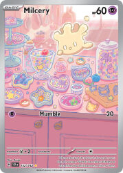 Rule 34 | :d, artist name, berry (pokemon), candy, candy jar, card (medium), character-themed food, character name, company name, cookie, cookie cutter, copyright name, copyright notice, dsuke f, english text, floating, food, fruit, full body, galarian form, galarian ponyta, gen 1 pokemon, gen 8 pokemon, indoors, jigglypuff, milcery, nintendo, no humans, official art, open mouth, oran berry, pecha berry, pikachu, poke ball theme, pokemon, pokemon (creature), pokemon card, pokemon focus, pokemon tcg, smile, snorlax, solo, star (symbol), sunlight, third-party source, trading card, white eyes