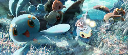 00s bad_id bad_pixiv_id bibarel bubble coral finneon gen_2_pokemon gen_4_pokemon igglybuff lanturn legendary_pokemon manaphy mime_jr. mythical_pokemon nature nintendo no_humans ocean piplup pokemon pokemon_(creature) ri-su underwater