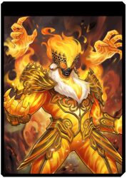 1boy 4hands fire male_focus many_hands pyrokinesis the_king_of_fighters the_king_of_fighters_&#039;98_um_ol verse verse_(kof)
