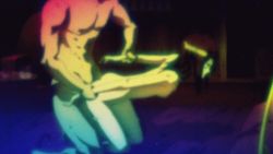 1boy 1girl animated animated_gif anime_screenshot bed bent_over breasts brown_hair hetero incest kneeling mardock_scramble nude rape rune_balot sex small_breasts vaginal