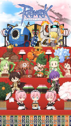 blue_sky bonsai character_doll charleston_3 cherry_blossoms chibi chibi_only coal copyright_notice day drum dryad_(ragnarok_online) el-a17t folding_screen food freezer_(ragnarok_online) heater_(ragnarok_online) high_wizard_(ragnarok_online) highres hina_arare hinadan hinamatsuri hishaku instrument lif_(ragnarok_online) logo mansion_manager mochi no_humans official_art official_wallpaper outdoors parasite_(ragnarok_online) ragnarok_online robot sky solider_(ragnarok_online) sweetie_(ragnarok_online) teapot tree turtle wizard_of_veritas wooden_golem yuichirou