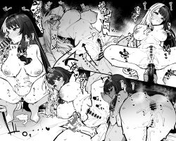 1boy 1girl aftersex all_fours anal anal_object_insertion anus ass bar_censor belly_rub blush bow breasts censored character_name check_copyright collarbone completely_nude copyright_request cowgirl_position cum cum_in_ass cum_pool cumdrip feet fellatio female_ejaculation female_pubic_hair greyscale hair_bow head_tilt hetero large_breasts leg_grab leg_up looking_at_penis looking_at_viewer looking_back looking_down moketa monochrome multicolored_hair navel nijisanji nipples nude object_insertion oral penis plump presenting pubic_hair pussy pussy_juice spooning spread_anus spread_legs squatting straddling sweat virtual_youtuber yorumi_rena