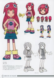1girl absurdres beta_design digimon female_focus goggles goggles_on_head highres kizuna_(digimon) official_art solo