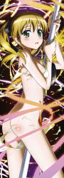 Rule 34 | 10s, 1girl, :o, absurdres, ass, back, between legs, blush, body blush, bra, breasts, broom, brown hair, censored, convenient censoring, cowboy shot, dog days, embarrassed, female focus, from side, glowing, green eyes, groin, hair ribbon, heart, heart necklace, highres, holding, huge filesize, incredibly absurdres, jewelry, lace, lace-trimmed bra, lace-trimmed panties, lace trim, legs, light brown hair, light particles, long image, looking at viewer, looking back, magical girl, megami magazine, necklace, non-web source, official art, open mouth, panties, pendant, rebecca anderson, ribbon, ring, scan, shiwasu takashi, sideboob, small breasts, solo, standing, stick poster, tall image, torn bra, torn clothes, torn panties, transformation, twintails, underwear, underwear only, wardrobe malfunction, white bra, white panties